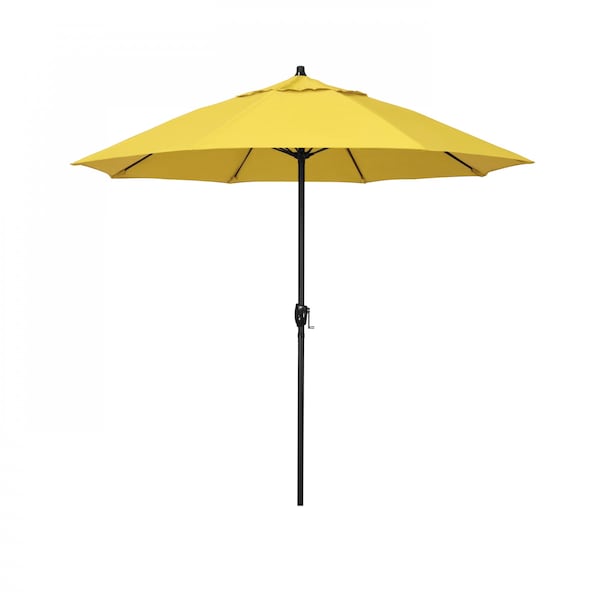 California Umbrella 7.5' Bronze Aluminum Market Patio Umbrella, Olefin Lemon 194061336533 - main